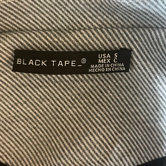 Black Tape Women’s Gray Pinstripe Blazer Small – Double Breasted Jacket - Picture 2 of 8